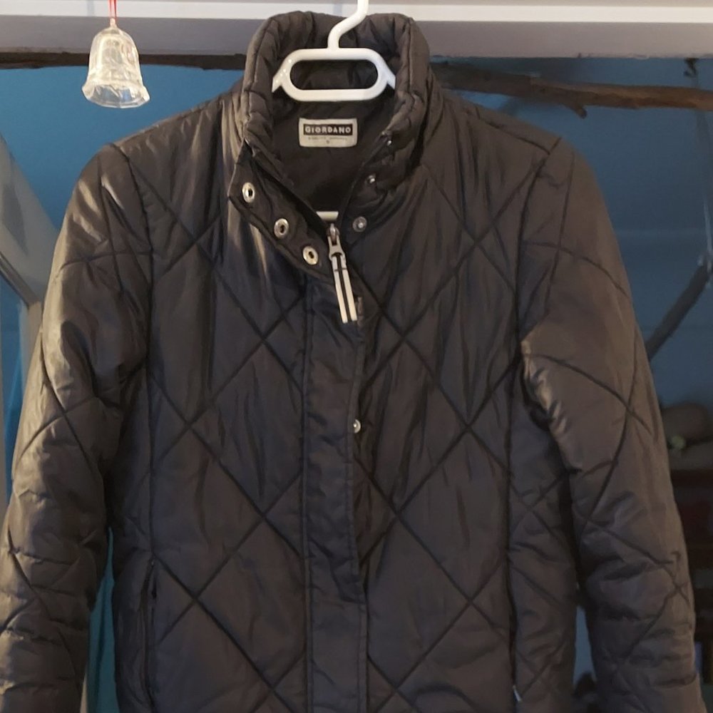 Black Quilted Giordano Jacket